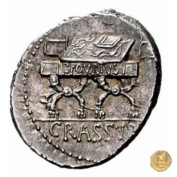 356/1 - denario P. Furius Crassipes 84 BC (Roma)