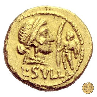 359/1 - aureo L. Cornelius L.f.P.n. Sulla Felix 84-83 BC (Itinerante con Silla)