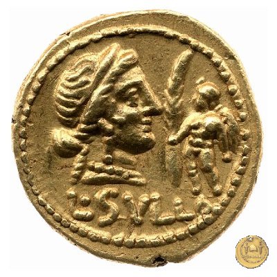 359/1 - aureo L. Cornelius L.f.P.n. Sulla Felix 84-83 BC (Itinerante con Silla)