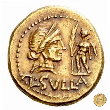 359/1 - aureo L. Cornelius L.f.P.n. Sulla Felix 84-83 BC (Itinerante con Silla)