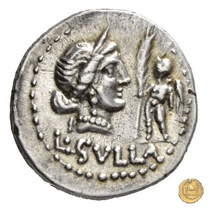 359/2 - denario L. Cornelius L.f.P.n. Sulla Felix 84-83 BC (Itinerante con Silla)