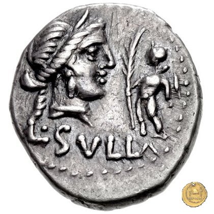 359/2 - denario L. Cornelius L.f.P.n. Sulla Felix 84-83 BC (Itinerante con Silla)