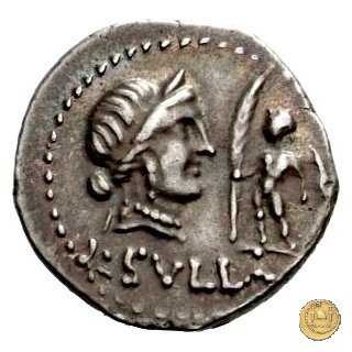 359/2 - denario L. Cornelius L.f.P.n. Sulla Felix 84-83 BC (Itinerante con Silla)