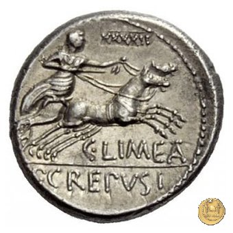 360/1 - denario L. Marcius Censorinus / P. Crepusius / C. Limetanus 82 BC (Roma)