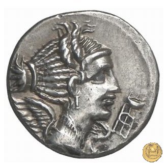 365/1 - denario C. Valerius C.f.L.n. Flaccus 82 BC (Massalia)