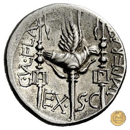 365/1 - denario C. Valerius C.f.L.n. Flaccus 82 BC (Massalia)