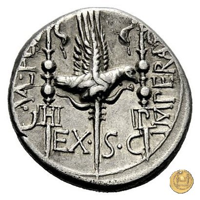 365/1 - denario C. Valerius C.f.L.n. Flaccus 82 a.C. (Massalia)