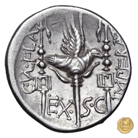 365/1 - denario C. Valerius C.f.L.n. Flaccus 82 BC (Massalia)