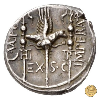 365/1 - denario C. Valerius C.f.L.n. Flaccus 82 BC (Massalia)