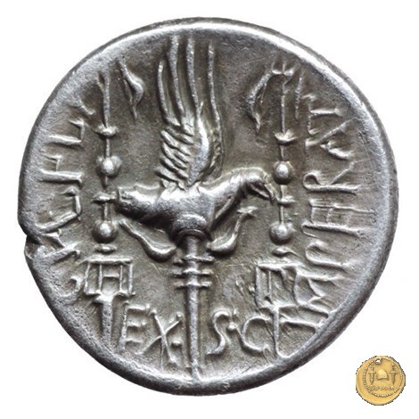 365/1 - denario C. Valerius C.f.L.n. Flaccus 82 BC (Massalia)