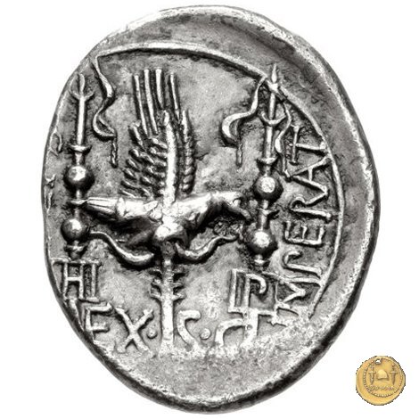 365/1 - denario C. Valerius C.f.L.n. Flaccus 82 BC (Massalia)