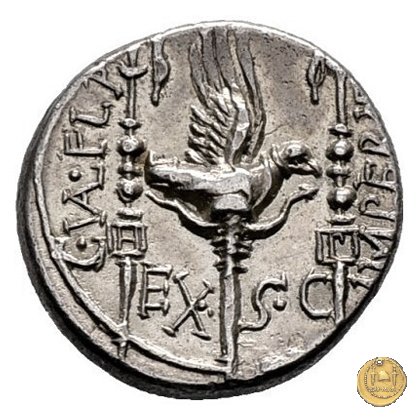 365/1 - denario C. Valerius C.f.L.n. Flaccus 82 BC (Massalia)