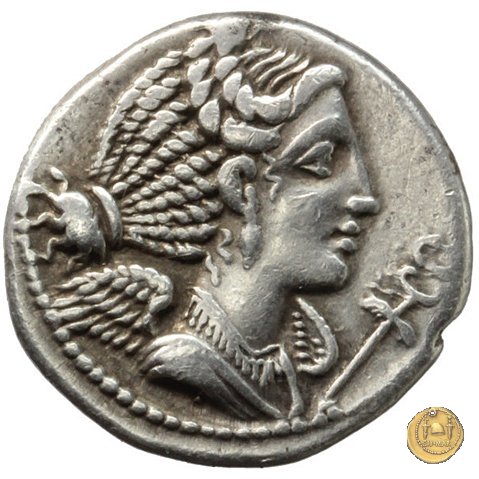 365/1 - denario C. Valerius C.f.L.n. Flaccus 82 BC (Massalia)