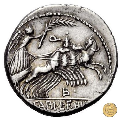 366/1 - denario C. Annius T.f.Tn. / L. Fabius L.f. Hispaniensis 82-81 BC (Nord Italia)