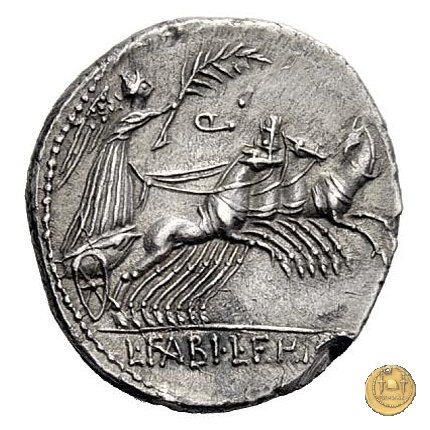 366/1 - denario C. Annius T.f.Tn. / L. Fabius L.f. Hispaniensis 82-81 BC (Nord Italia)