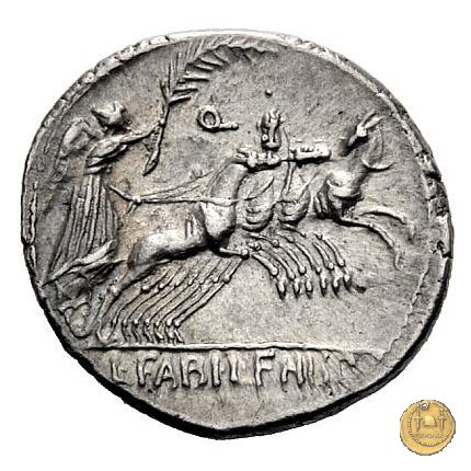 366/1 - denario C. Annius T.f.Tn. / L. Fabius L.f. Hispaniensis 82-81 BC (Nord Italia)