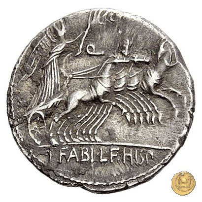 366/1 - denario C. Annius T.f.Tn. / L. Fabius L.f. Hispaniensis 82-81 BC (Nord Italia)