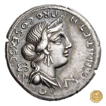 366/1 - denario C. Annius T.f.Tn. / L. Fabius L.f. Hispaniensis 82-81 BC (Nord Italia)