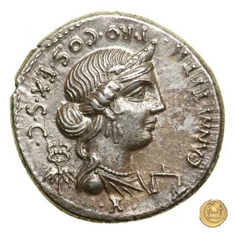 366/1 - denario C. Annius T.f.Tn. / L. Fabius L.f. Hispaniensis 82-81 BC (Nord Italia)