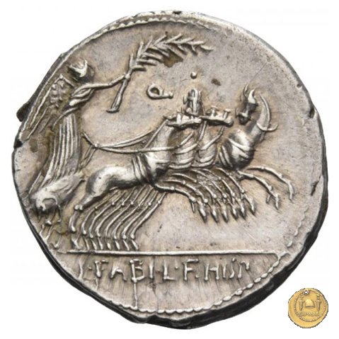 366/1 - denario C. Annius T.f.Tn. / L. Fabius L.f. Hispaniensis 82-81 BC (Nord Italia)