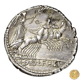 366/1 - denario C. Annius T.f.Tn. / L. Fabius L.f. Hispaniensis 82-81 BC (Nord Italia)