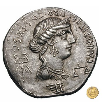 366/1 - denario C. Annius T.f.Tn. / L. Fabius L.f. Hispaniensis 82-81 BC (Nord Italia)