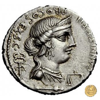 366/1 - denario C. Annius T.f.Tn. / L. Fabius L.f. Hispaniensis 82-81 BC (Nord Italia)