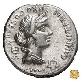 366/1 - denario C. Annius T.f.Tn. / L. Fabius L.f. Hispaniensis 82-81 BC (Nord Italia)