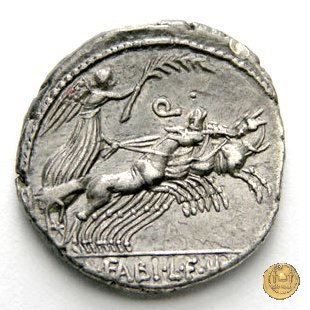 366/1 - denario C. Annius T.f.Tn. / L. Fabius L.f. Hispaniensis 82-81 BC (Nord Italia)