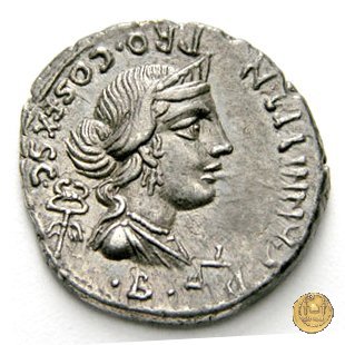 366/1 - denario C. Annius T.f.Tn. / L. Fabius L.f. Hispaniensis 82-81 BC (Nord Italia)