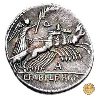 366/1 - denario C. Annius T.f.Tn. / L. Fabius L.f. Hispaniensis 82-81 BC (Nord Italia)