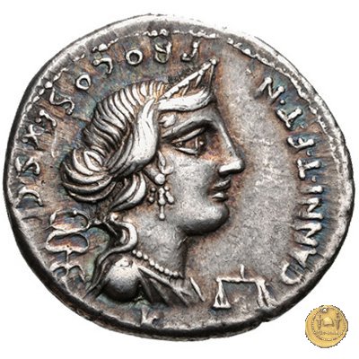 366/1 - denario C. Annius T.f.Tn. / L. Fabius L.f. Hispaniensis 82-81 BC (Nord Italia)