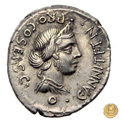 366/2 - denario C. Annius T.f.Tn. / L. Fabius L.f. Hispaniensis 82-81 BC (Nord Italia)