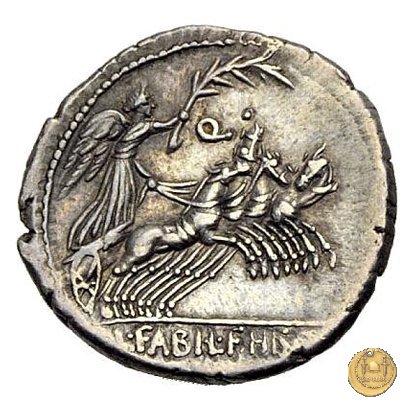 366/2 - denario C. Annius T.f.Tn. / L. Fabius L.f. Hispaniensis 82-81 BC (Nord Italia)