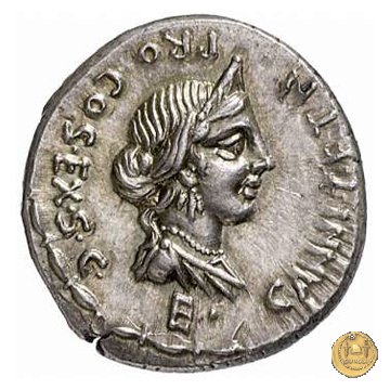 366/2 - denario C. Annius T.f.Tn. / L. Fabius L.f. Hispaniensis 82-81 BC (Nord Italia)