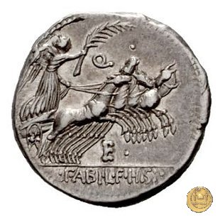 366/2 - denario C. Annius T.f.Tn. / L. Fabius L.f. Hispaniensis 82-81 BC (Nord Italia)