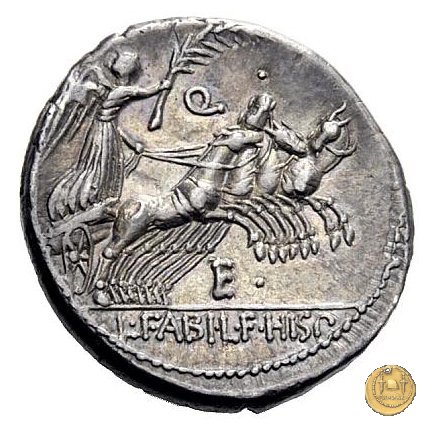 366/2 - denario C. Annius T.f.Tn. / L. Fabius L.f. Hispaniensis 82-81 BC (Nord Italia)