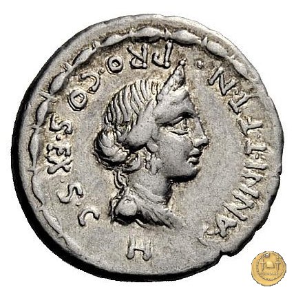 366/2 - denario C. Annius T.f.Tn. / L. Fabius L.f. Hispaniensis 82-81 BC (Nord Italia)