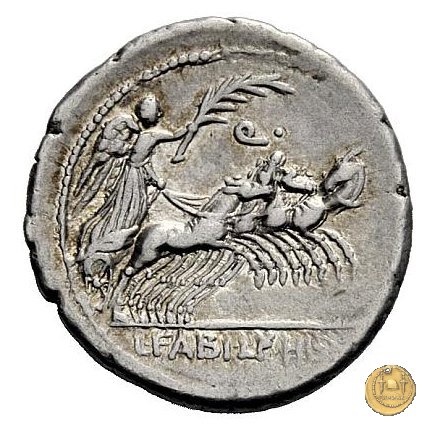 366/2 - denario C. Annius T.f.Tn. / L. Fabius L.f. Hispaniensis 82-81 BC (Nord Italia)