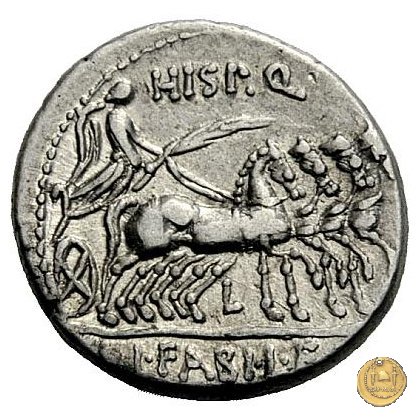 366/3 - denario C. Annius T.f.Tn. / L. Fabius L.f. Hispaniensis 82-81 BC (Nord Italia)