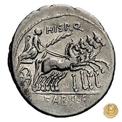 366/3 - denario C. Annius T.f.Tn. / L. Fabius L.f. Hispaniensis 82-81 BC (Nord Italia)