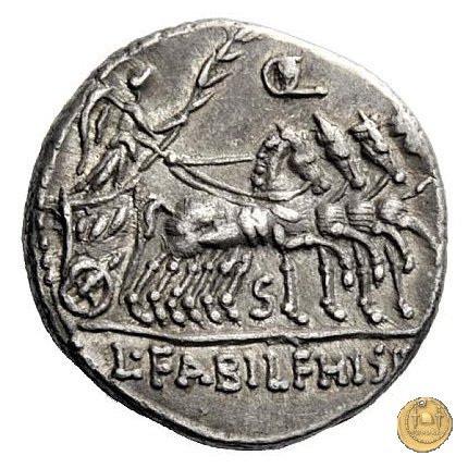 366/3 - denario C. Annius T.f.Tn. / L. Fabius L.f. Hispaniensis 82-81 BC (Nord Italia)