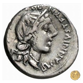 366/3 - denario C. Annius T.f.Tn. / L. Fabius L.f. Hispaniensis 82-81 a.C. (Nord Italia)