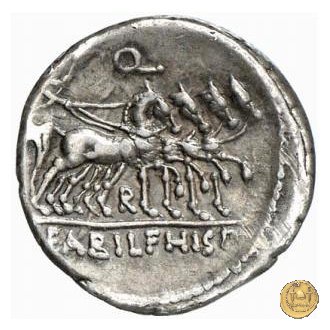 366/3 - denario C. Annius T.f.Tn. / L. Fabius L.f. Hispaniensis 82-81 BC (Nord Italia)