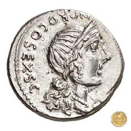 366/3 - denario C. Annius T.f.Tn. / L. Fabius L.f. Hispaniensis 82-81 BC (Nord Italia)