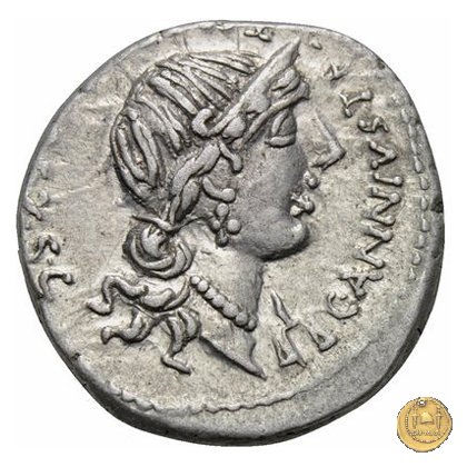 366/3 - denario C. Annius T.f.Tn. / L. Fabius L.f. Hispaniensis 82-81 BC (Nord Italia)