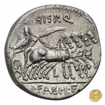 366/3 - denario C. Annius T.f.Tn. / L. Fabius L.f. Hispaniensis 82-81 BC (Nord Italia)