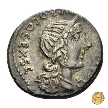 366/3 - denario C. Annius T.f.Tn. / L. Fabius L.f. Hispaniensis 82-81 BC (Nord Italia)