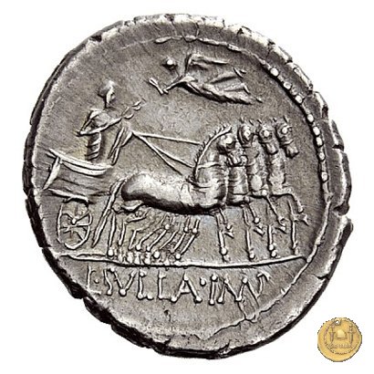 367/3 - denario L. Manlius L.f. Torquatus / L. Cornelius Sulla Felix 82 BC (Itinerante con Silla)