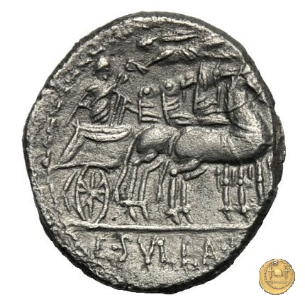 367/3 - denario L. Manlius L.f. Torquatus / L. Cornelius Sulla Felix 82 BC (Itinerante con Silla)